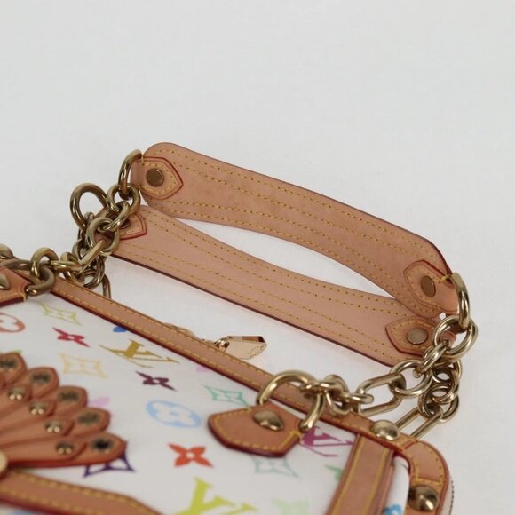 LOUIS VUITTON Monogram Multicolor Gracie MM Bag White - Picture 7 of 16